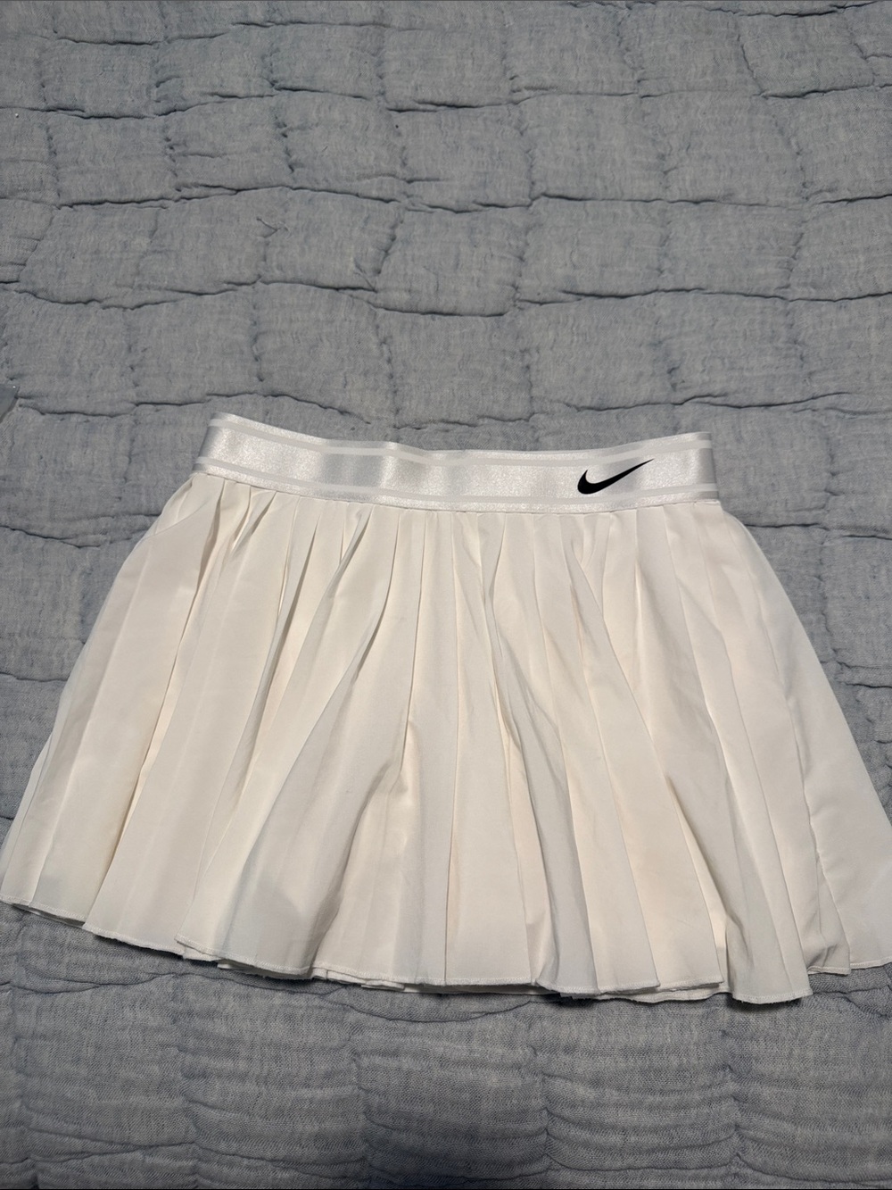 Nike White Pleated Wimbledon Tennis Skirt
